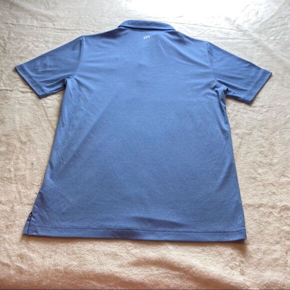 Travis Mathew Blue Polo Shirt Size Small - Picture 2 of 11